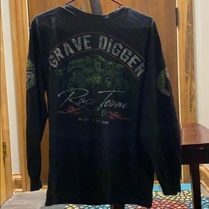 “Grave digger” black long sleeve shirt